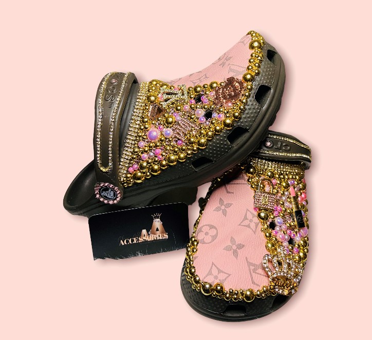 Custom LV Crocs